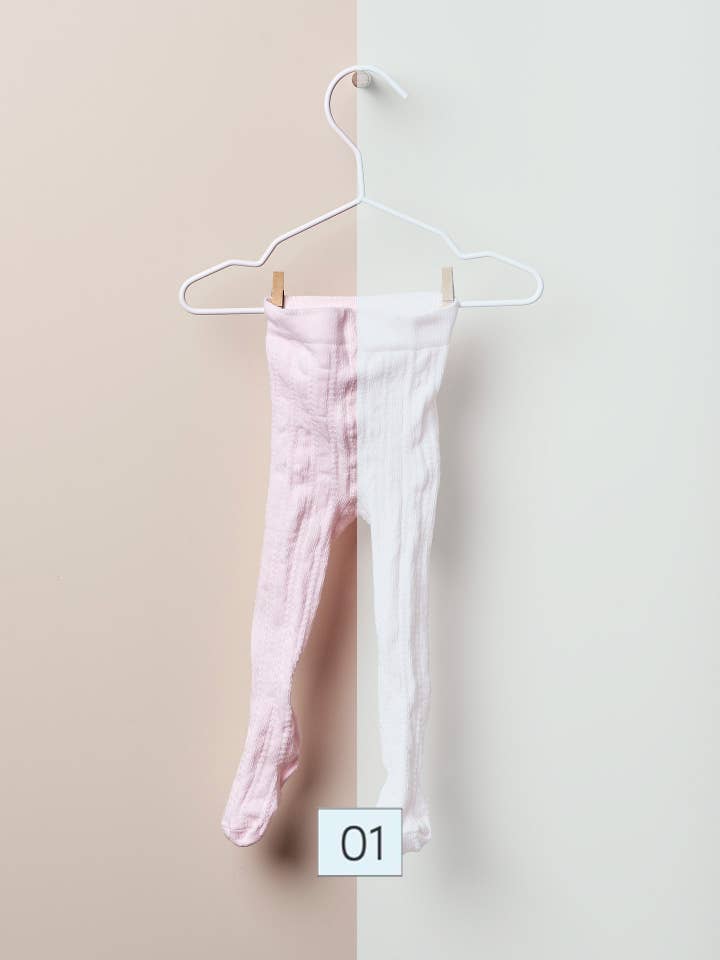 Baby crochet design cotton tights for baby | WINTER STORIES for wholesale by Wedoble: sustainable children's fashion