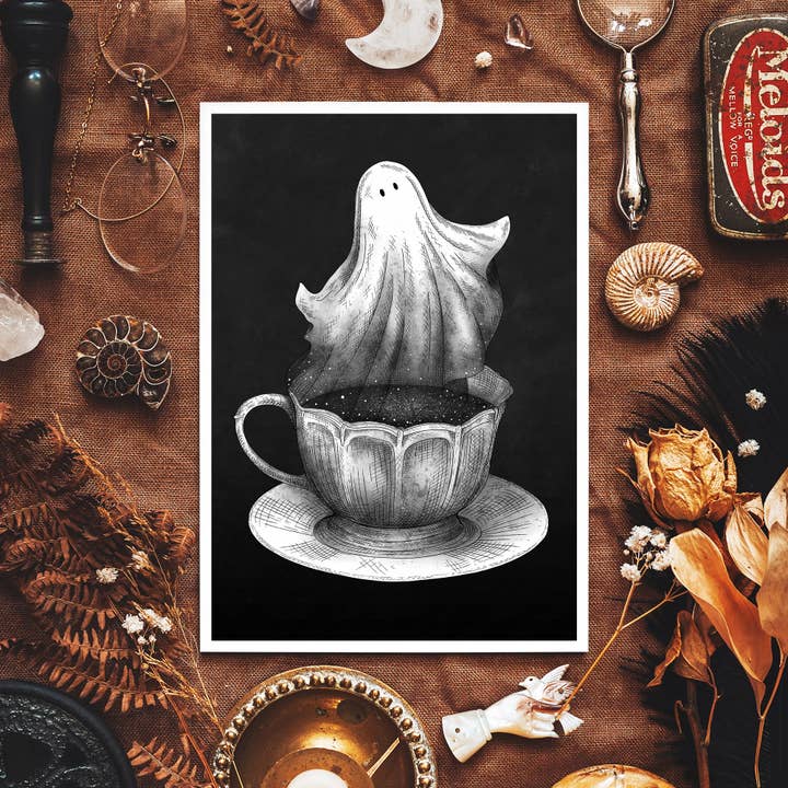 Ghost Tea - Giclée Art Print for wholesale by Print is Dead