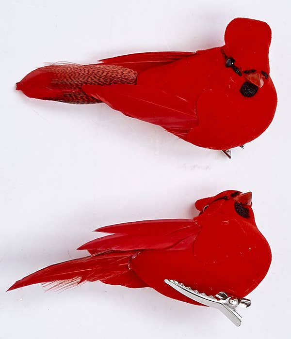 WORTH IMPORTS - Wholesale Christmas Decoration - 3" Feathered Cardinal0