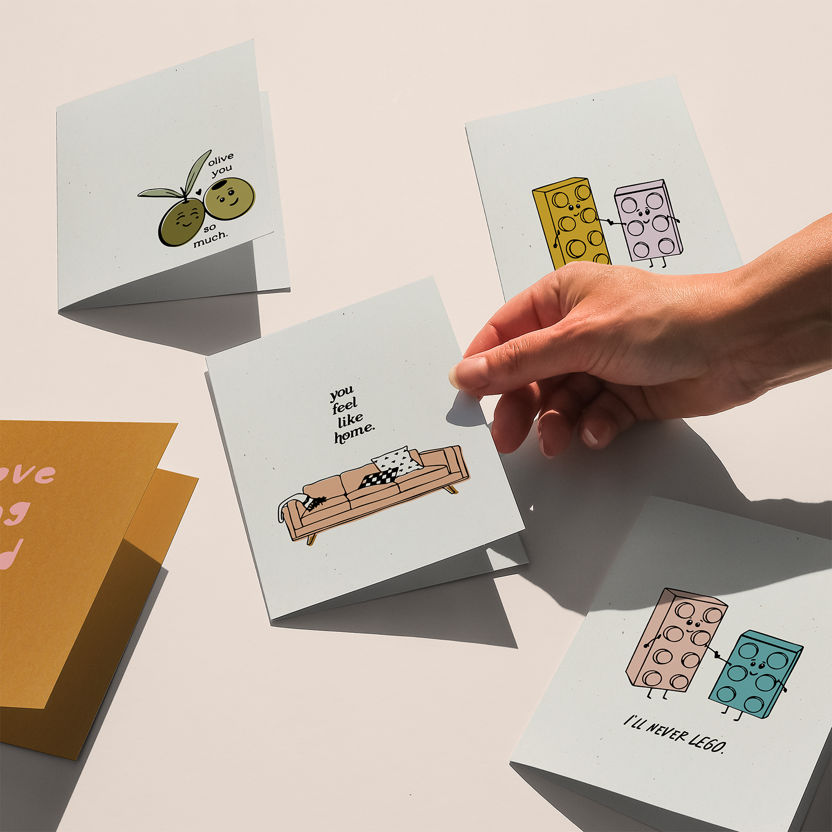 Opeful Press - Wholesale Everyday Greeting Card - You Feel Like Home - Letterpressed Greeting Card2