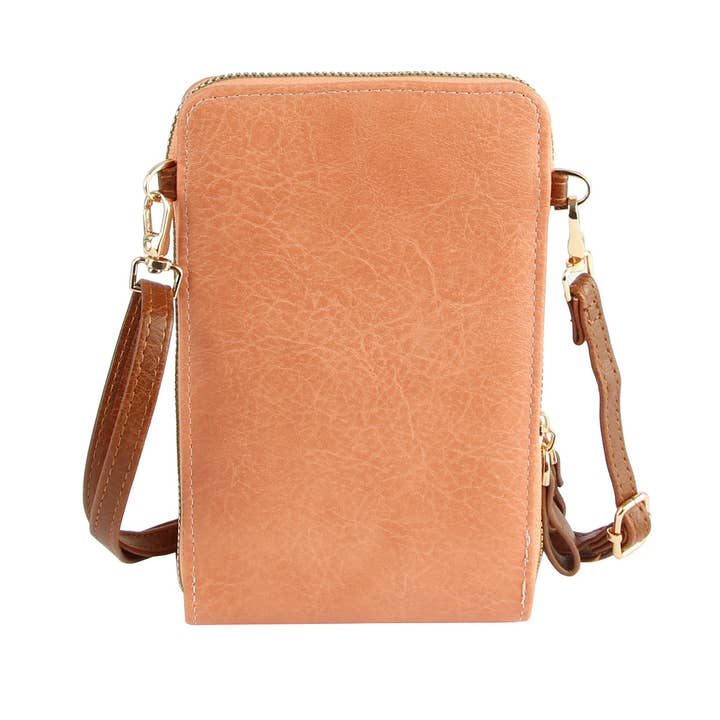 Handbag Factory Corp - Wholesale Crossbody Bag - Women's - Multi Pocket Cellphone Crossbody Bag