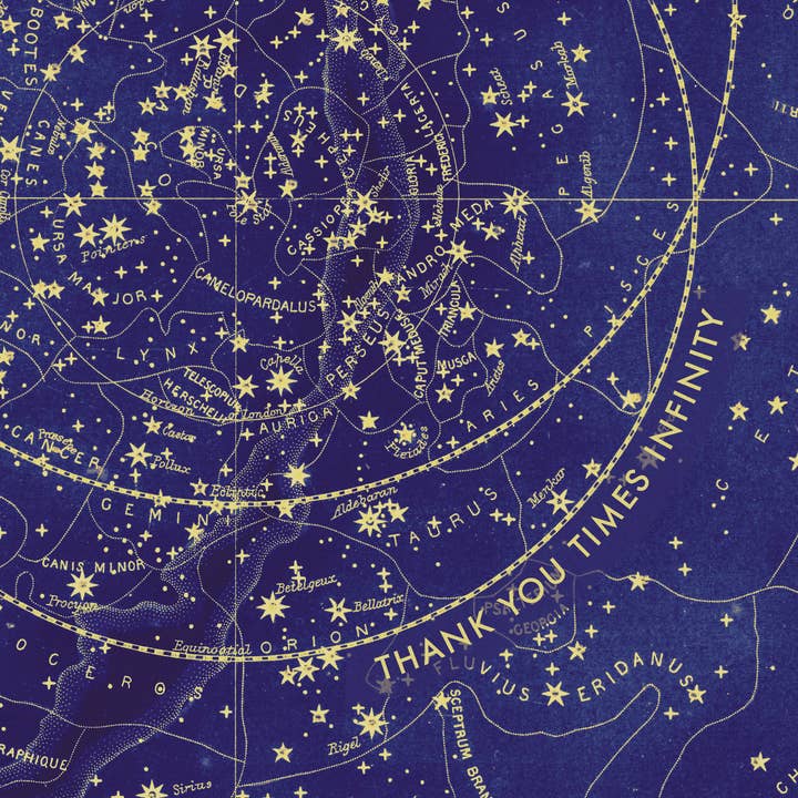 Pictrix Design - Wholesale Thank You Card - "Thank you times infinity" A6 greeting card3