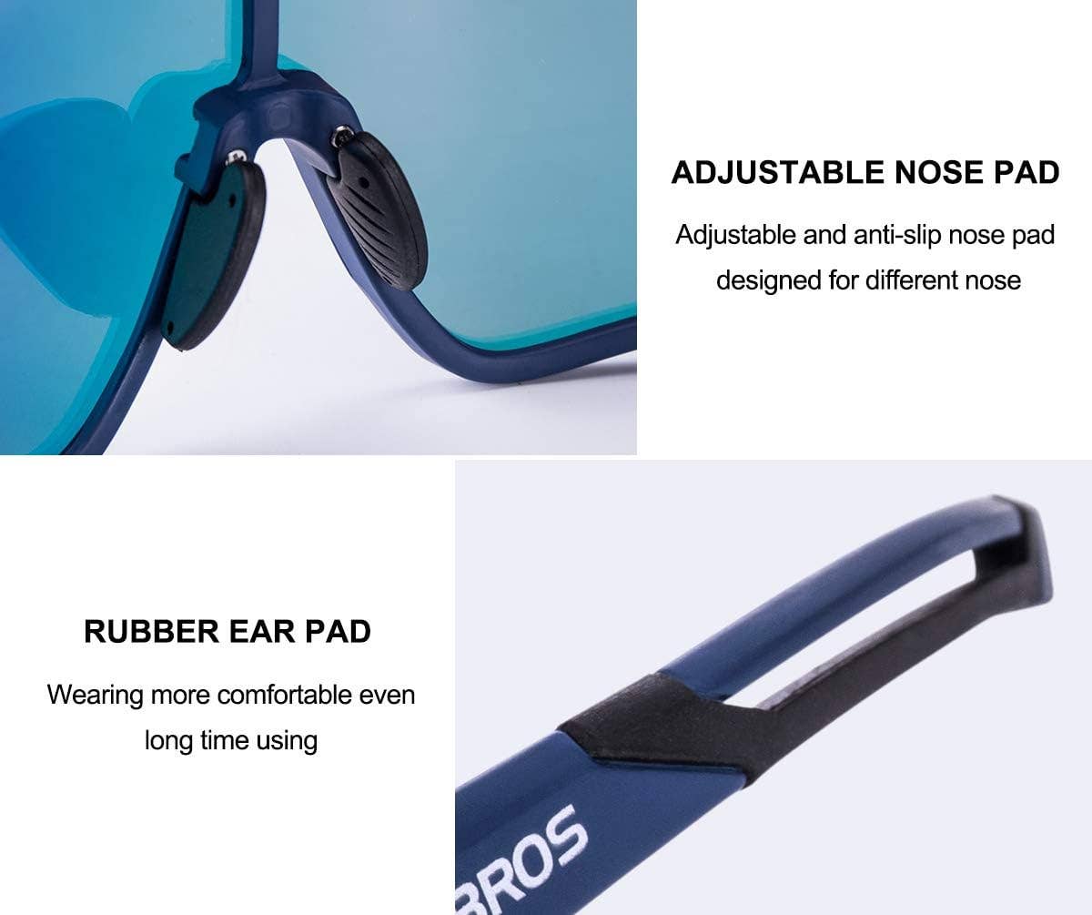 SPARE-SPECS, LLC - Wholesale Sunglasses - Unisex - ROCKBROS Polarized Full Lens Sunglasses Cycling Bicycle Glasses Outdoor Sports Eyewear UV40010