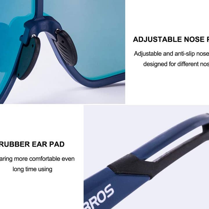 SPARE-SPECS, LLC - Wholesale Sunglasses - Unisex - ROCKBROS Polarized Full Lens Sunglasses Cycling Bicycle Glasses Outdoor Sports Eyewear UV40010