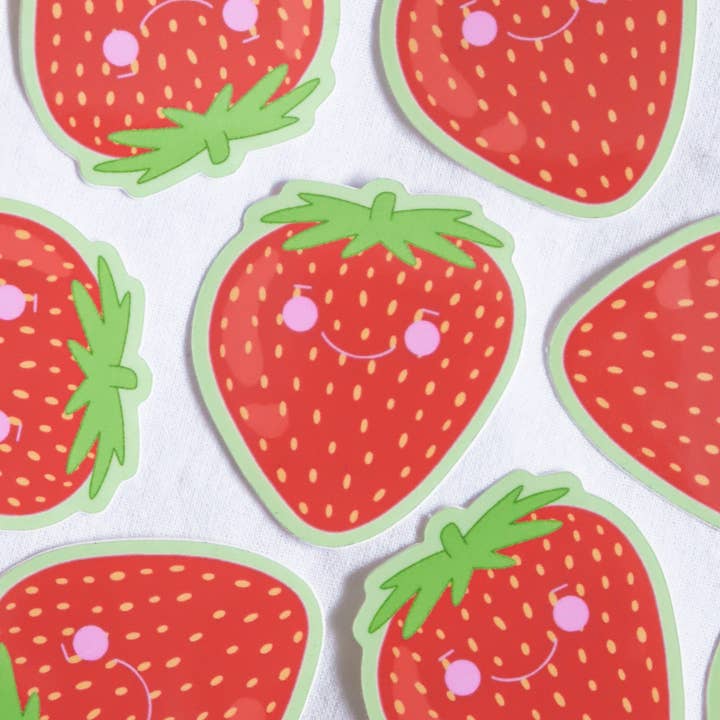 Day Dreamer Studios - Wholesale Sticker - Little Strawberry | Glossy Waterproof Vinyl Sticker8