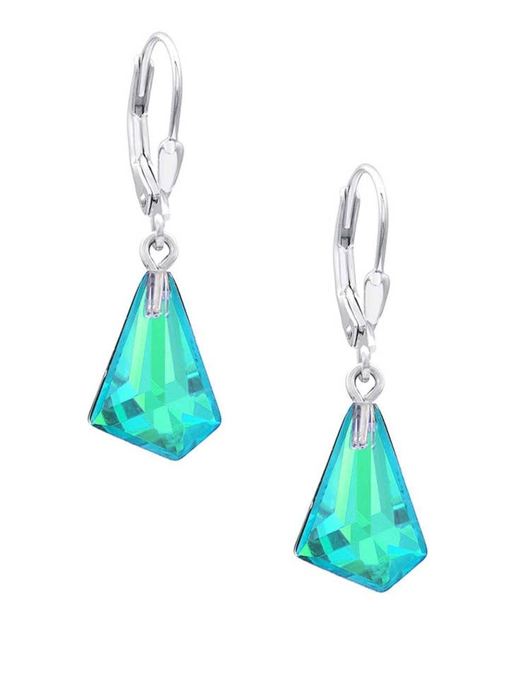 Pendientes de Cristal con Pequeño Triángulo de Glaciar para venta al por mayor de LeightWorks