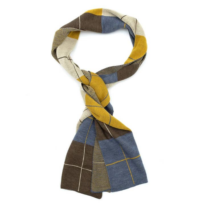 BUF-VIENA-BROWN plain brown men's scarf for wholesale by Men's Heritage