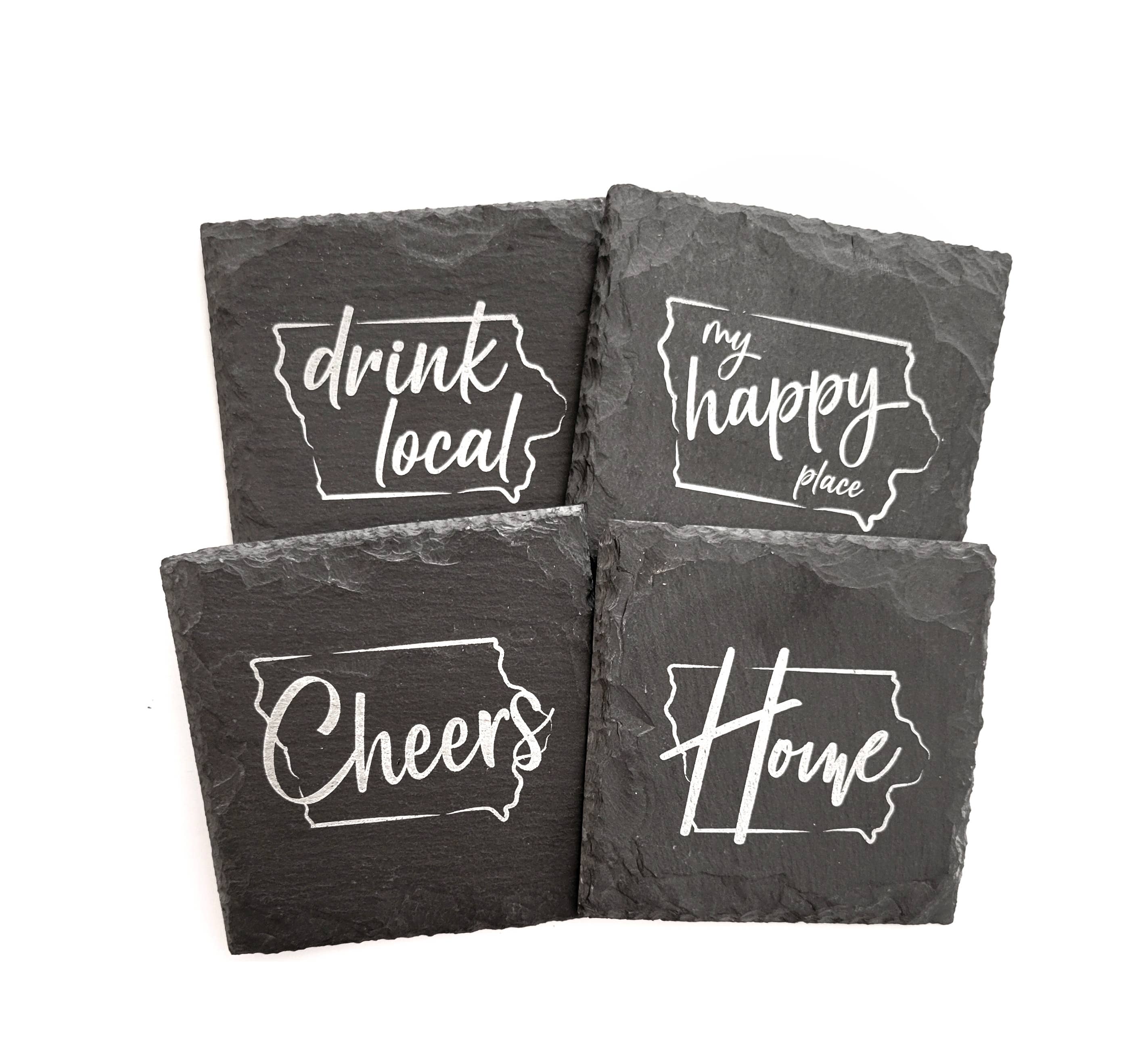 Cheers Ink - Wholesale Coasters - Iowa Home Slate Coaster8