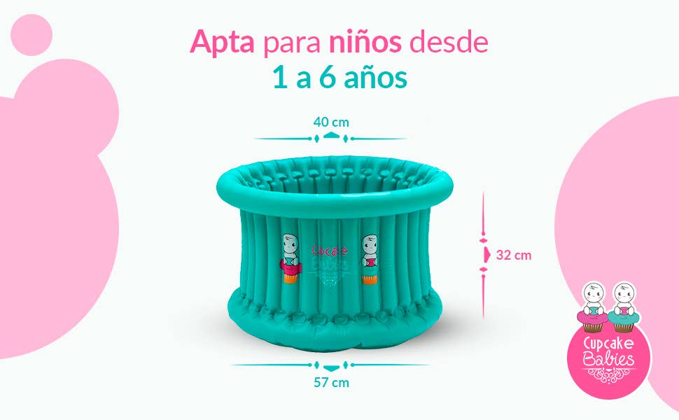 ALOHA KIDS - Wholesale Inflatable Toy - Kids & Baby - BIG Inflatable Bath Turquoise + Pump (1-6 years)3