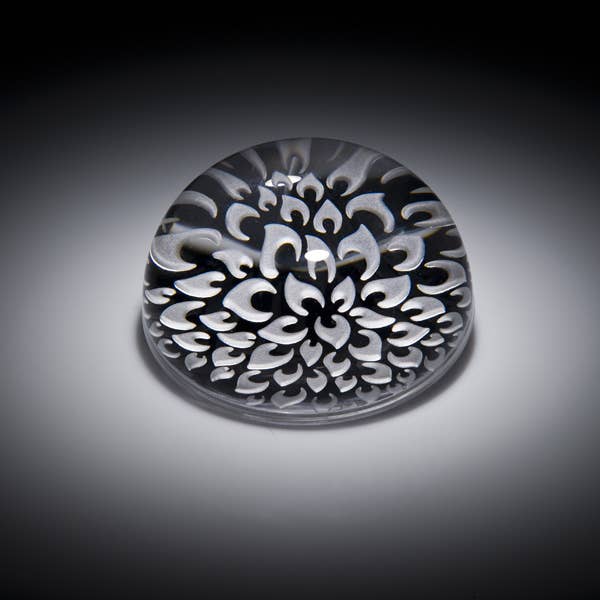 Dahlia Paperweight for wholesale by carrie gustafson