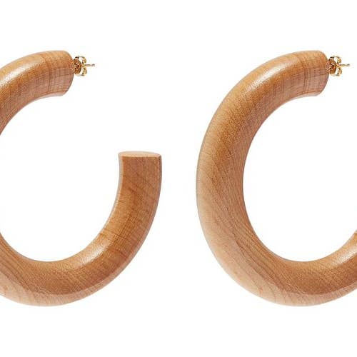 THE LARGE PINE HOOPS for wholesale by Sophie Monet