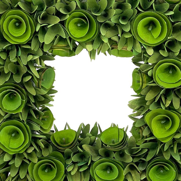 Galt International Company - Wholesale Wreath - Square Woodchip Wreath 19"5