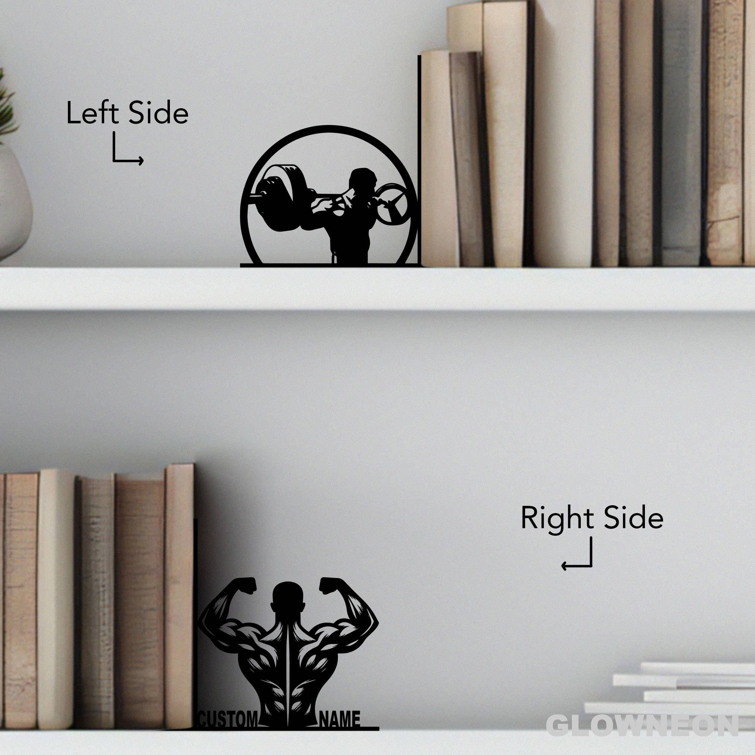 Glow Neon - Venta al por mayor Sujetalibros - Sujetalibros de Peso Muerto Custom Gymmer, Soporte de Libros de Gimnasio de Metal para Fitness3