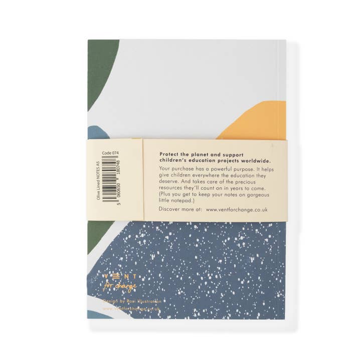 VENT for Change USA - Vente Cahiers - Carnet A5 recyclé - Gamme Notes3