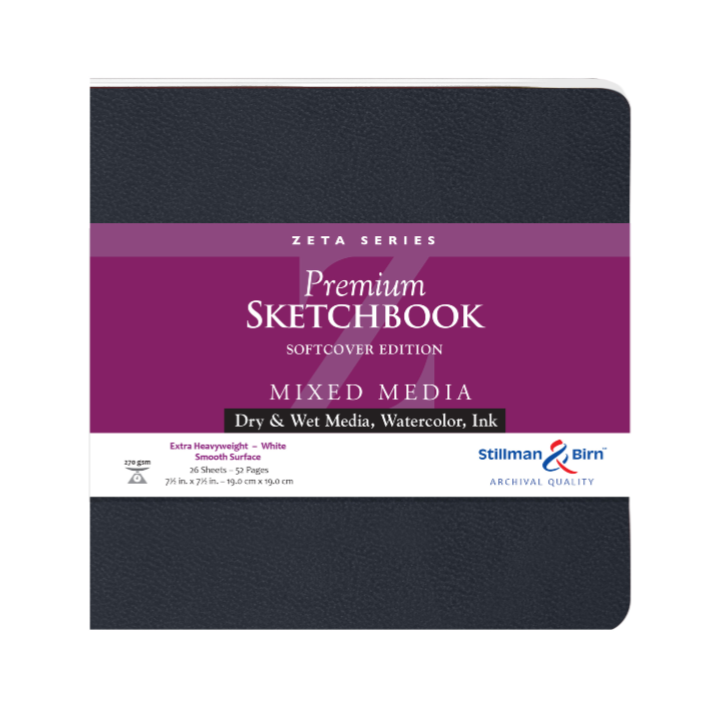 Exaclair - Vente Carnets de croquis - Stillman & Birn Carnet de croquis pour médias mixtes - Série Zeta6