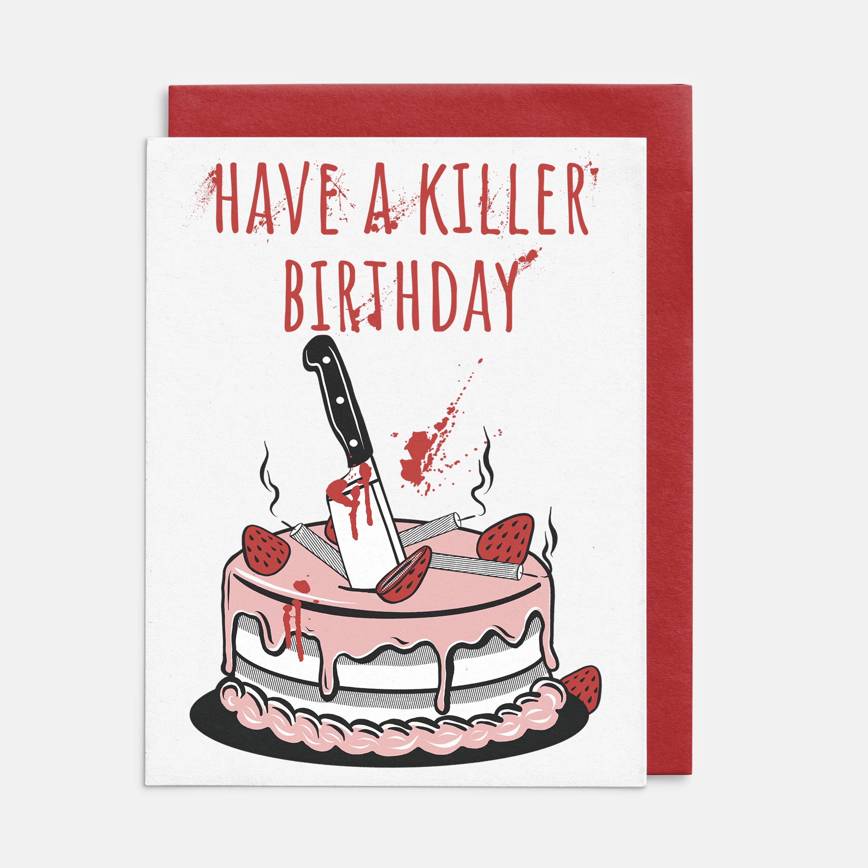 Rock'N Paper - Wholesale Birthday Card - Birthday Card for True Crime Junkie, Humorous Killer Card1