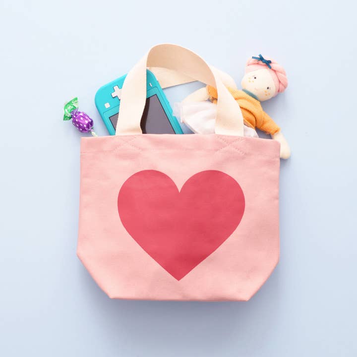 Alphabet Bags – wholesale Tote Bag – Child – Heart - Little Pink Bag2