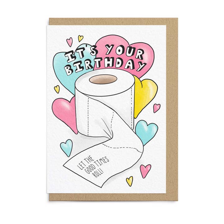 Funny Birthday Card For Him - Let The Good Times Roll for wholesale by Sketchy Print Co