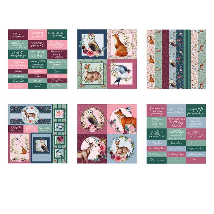 Ecstasy Crafts Distributing - Wholesale Scrapbook - The Paper Boutique Woodland Wonder 8x8 Embellishments Pad1