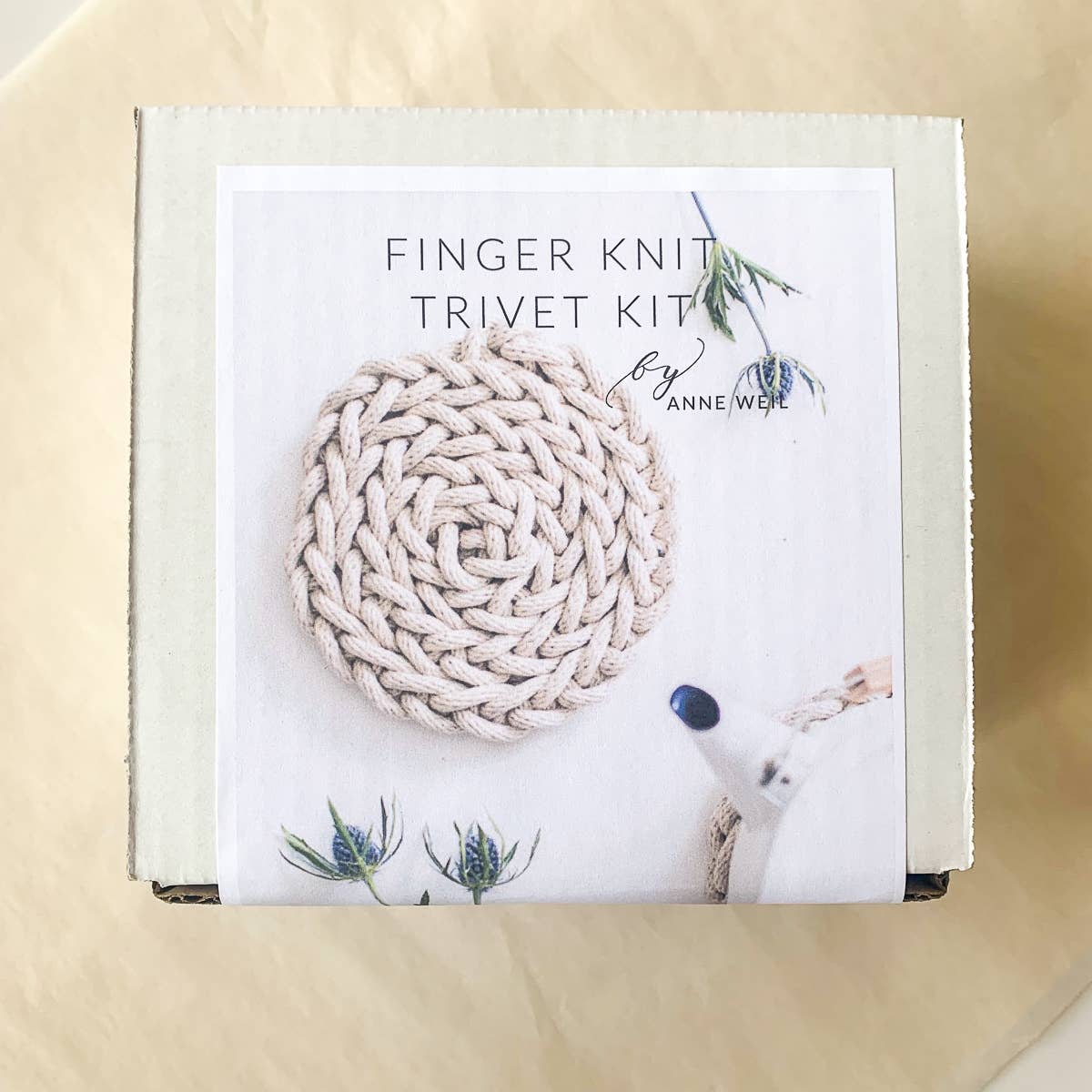 Flax & Twine - Wholesale Knitting/Crochet Supplies - Finger Knit Trivet Kit5