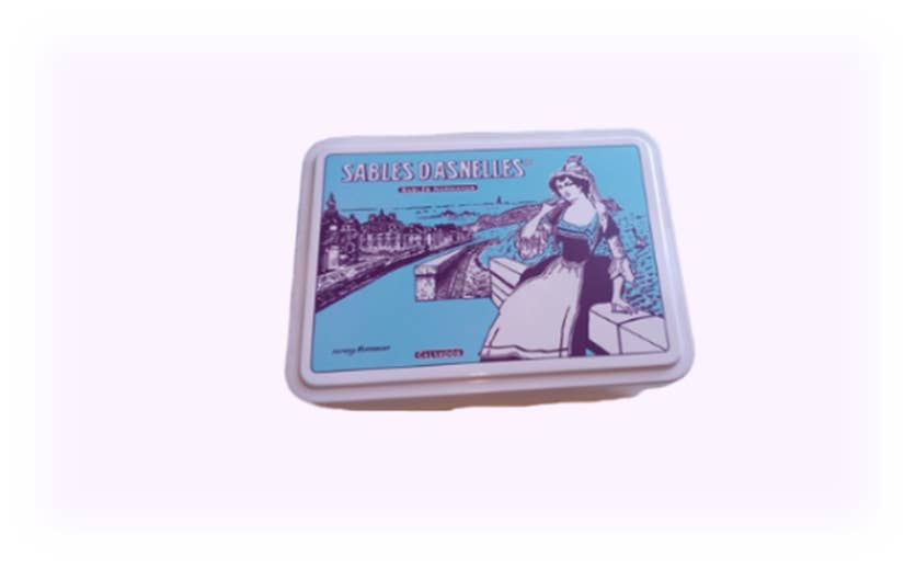 Biscuiterie Les Sablés d'Asnelles - Vente Biscuits - Boite métal "La Normande", sablés pur beurre 180g
