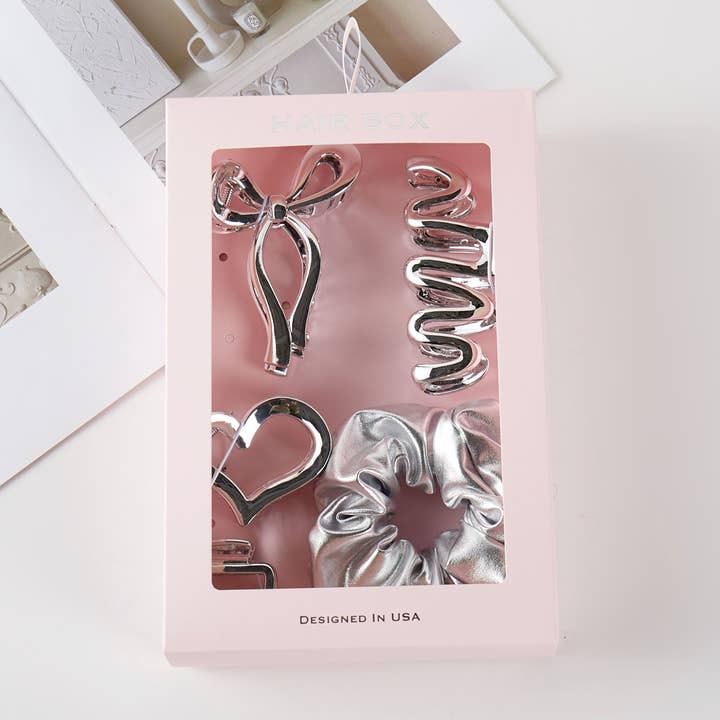 Conjunto de Acessórios de Cabelo Multi Peças, Garras de Cabelo e Elásticos por atacado de StarryNYC