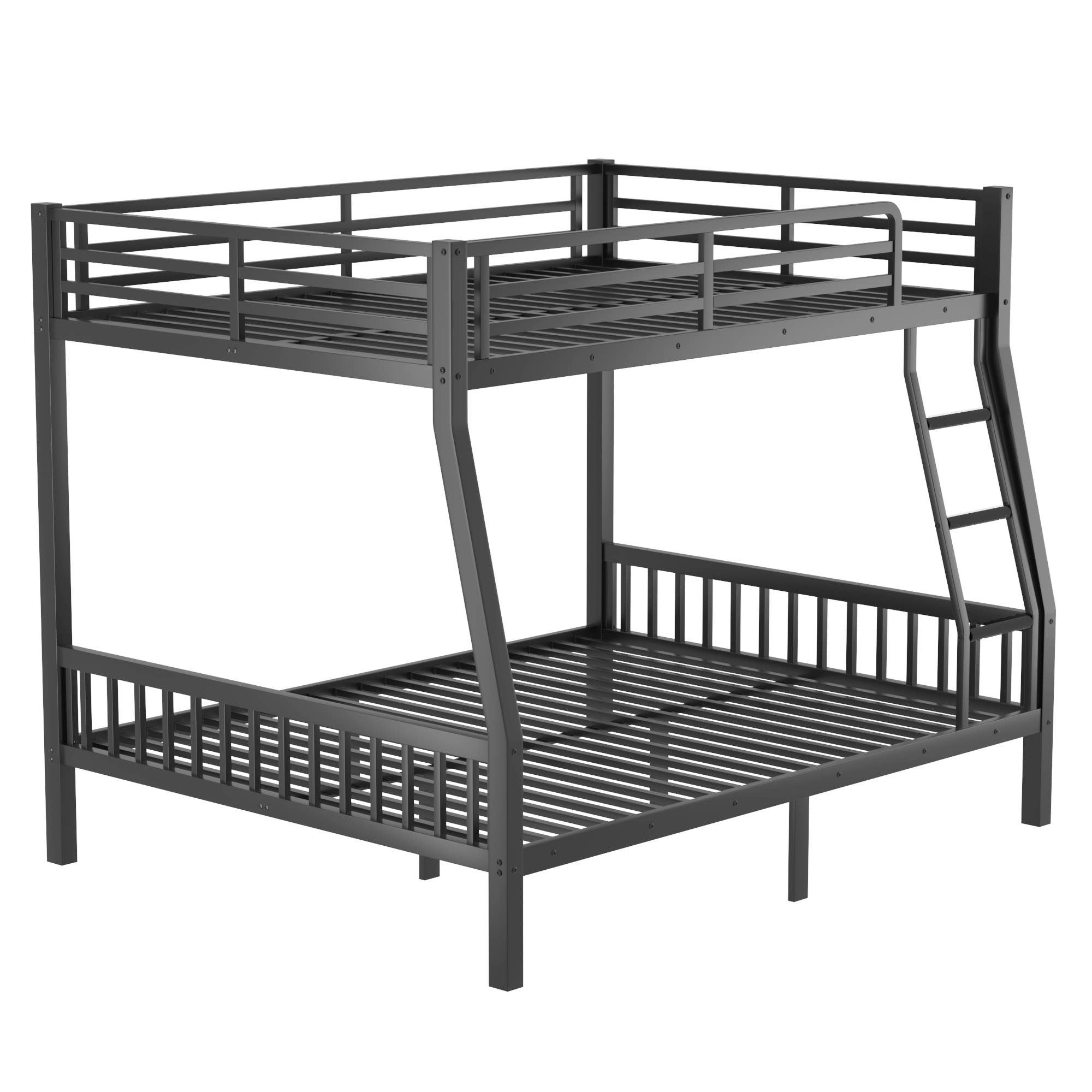 39F Inc. - Wholesale Bed - Full XL Over Queen Metal Bunk Bed with Ladder, Black11