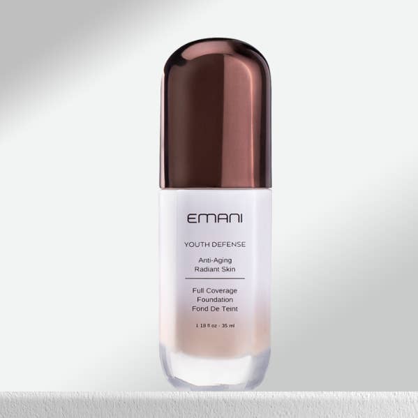 EMANI VEGAN COSMETICS - Wholesale Foundation - Youth Defense Niacinamide Full Cover Brightening Foundation1