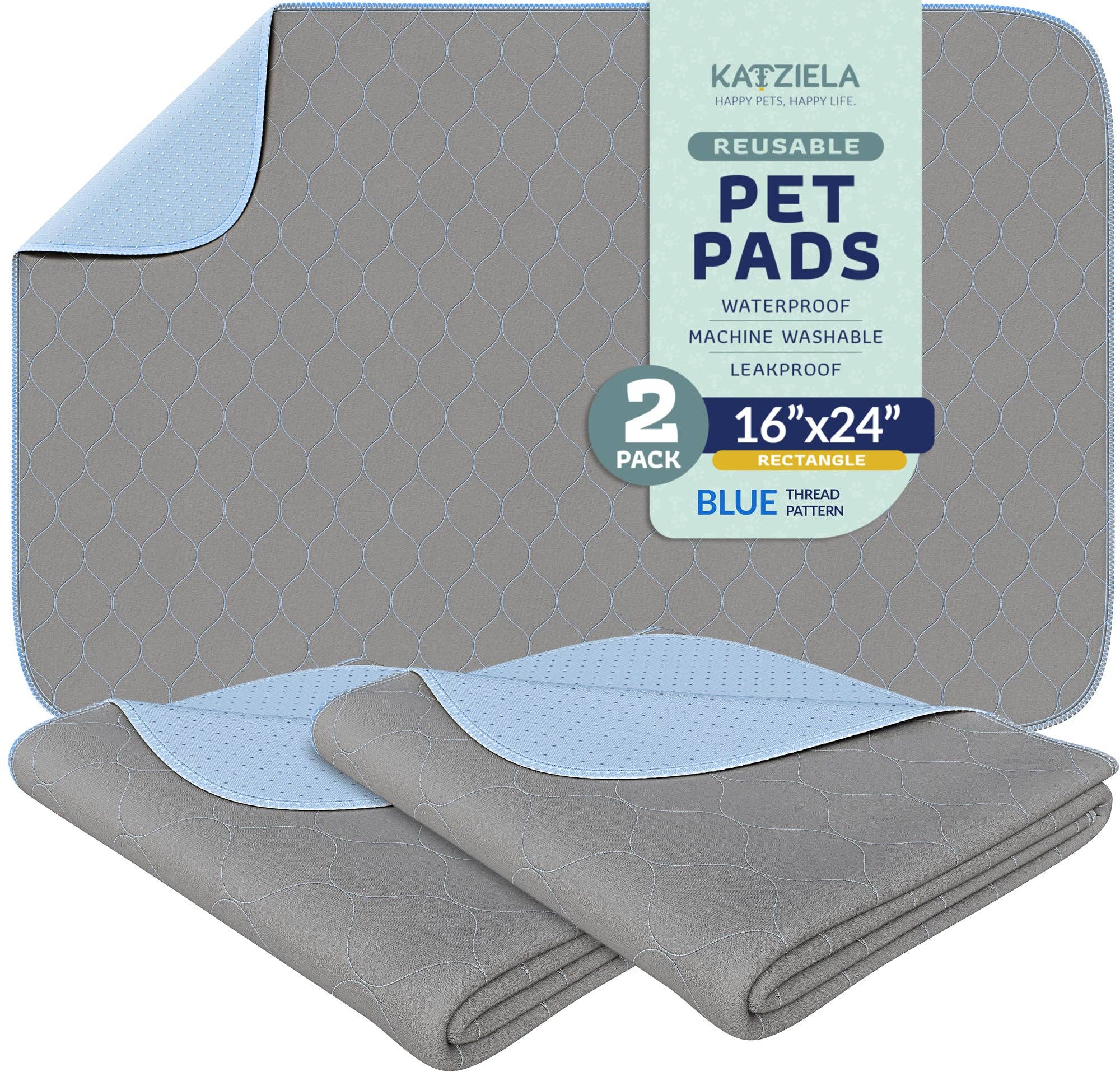 Katziela - Vente Tapis de propreté - chien - Tampons à pipi lavables réutilisables pour chiens, chats et humains, imperméables20