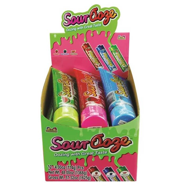Tubo de Ooze Azedo 12 ct. por atacado de Sugar Bear Candy