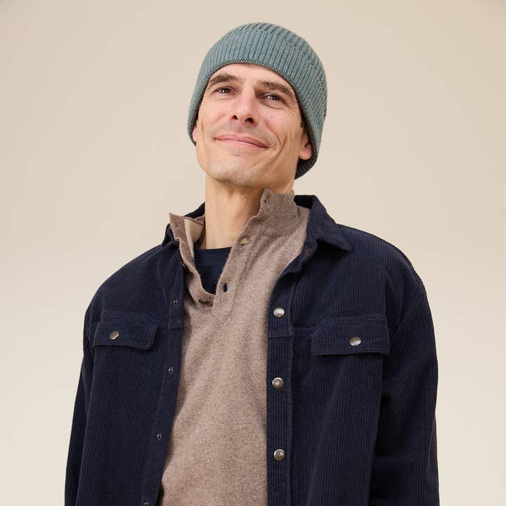 Sobrecamisa de veludo cotelê Chicago Marinho por atacado de JAQK