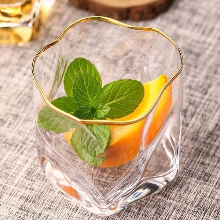 BRECK + FOX - Wholesale Cocktail/Liquor Glass - Textured Whiskey Glasses