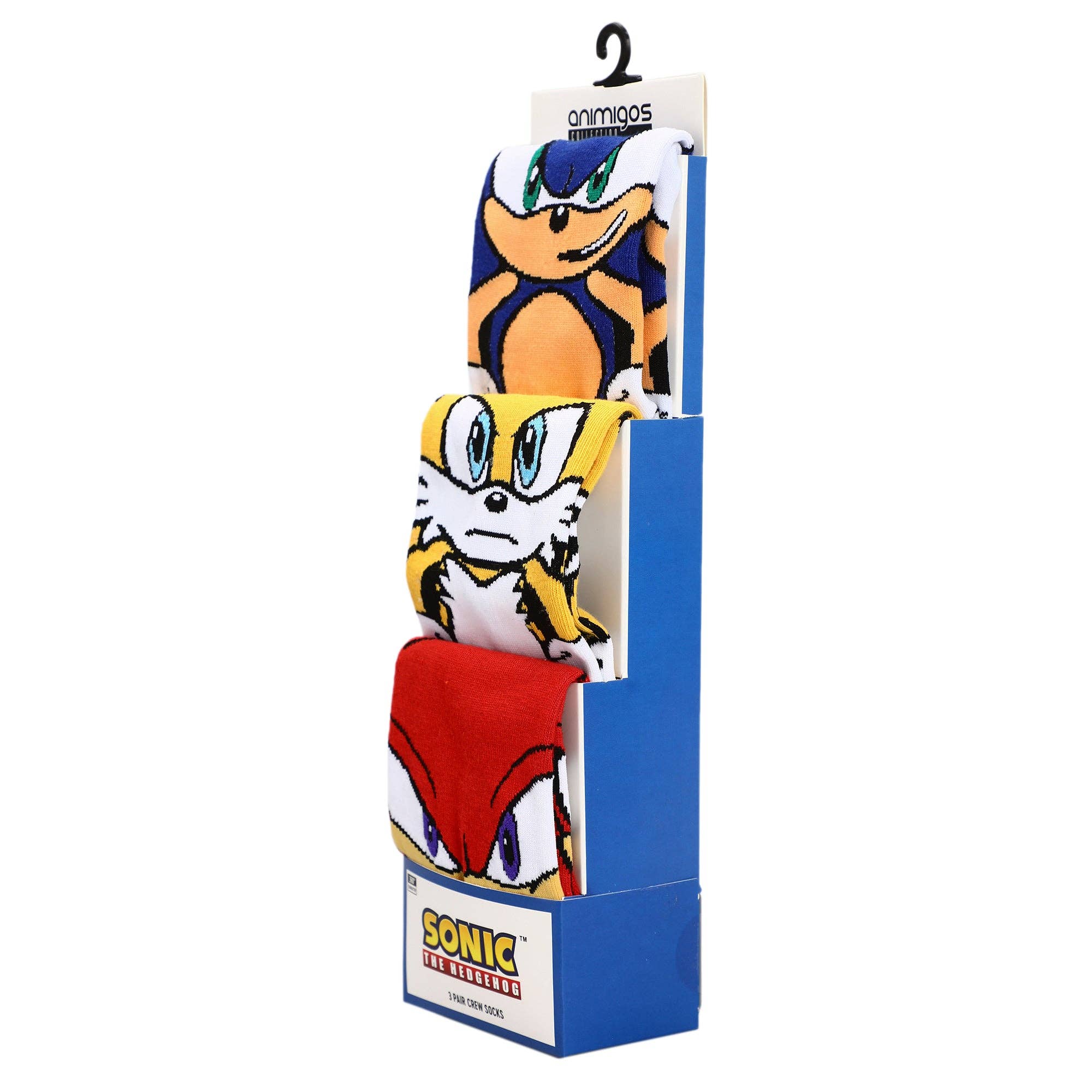 Bioworld Merchandising - Wholesale Socks - Unisex - Sonic the Hedgehog  Sonic, Tails, and Knuckles 3 Pair Crew Sock5