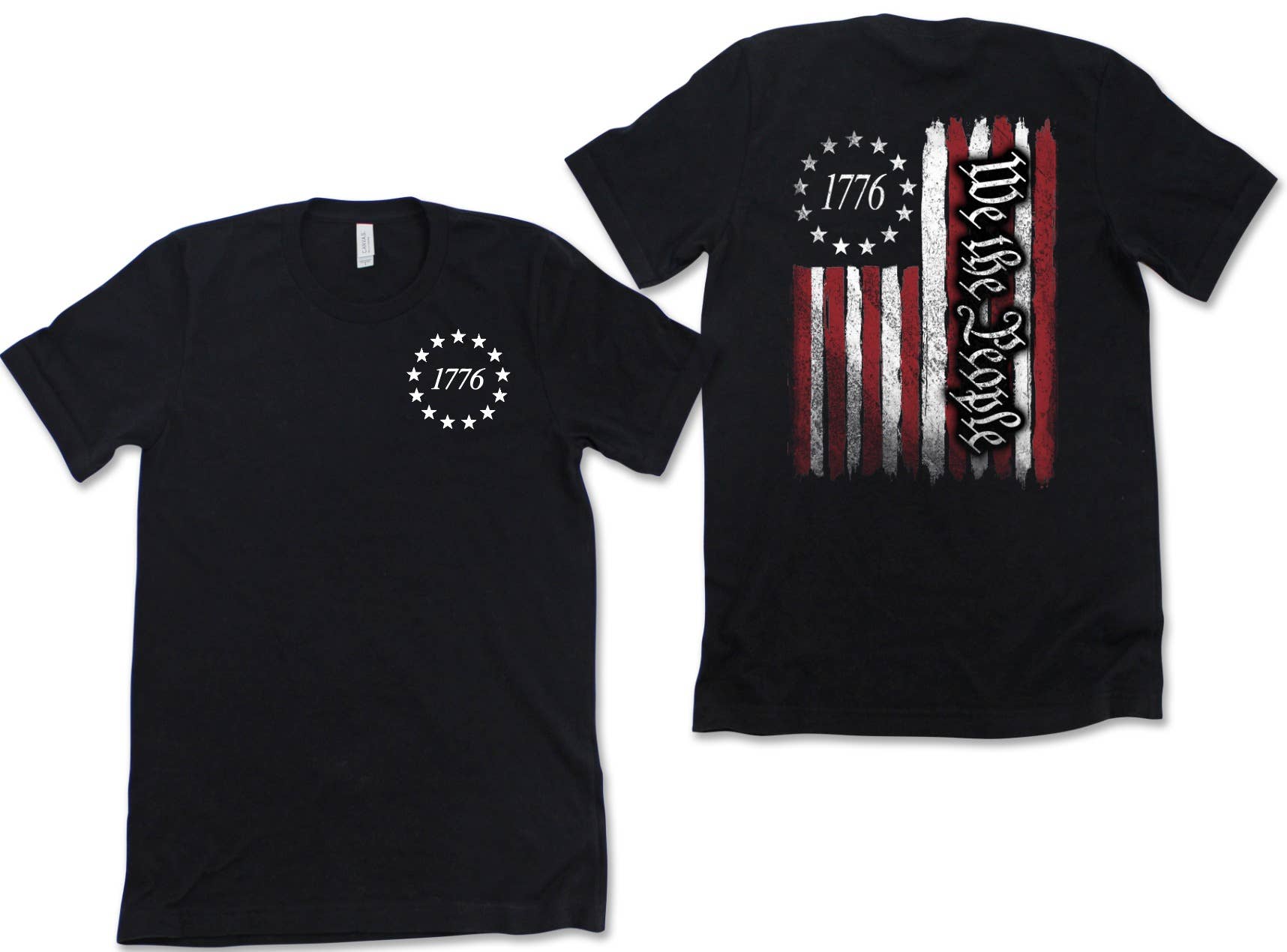 Exclusive Thredz - Wholesale Screen Printed T-Shirt - Unisex - 1776, We the People0