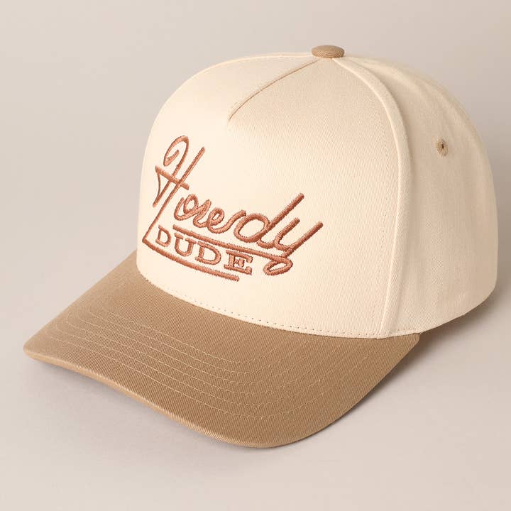 Fashion City – wholesale Baseball cap – Unisex – Howdy Dude Embroidery Two Tone Baseball Cap5