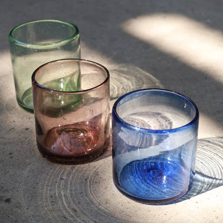 LUZ Collection – Copo de coquetel/álcool por atacado – Copo de Vinho ou Cocktail Soprados à Mão - 3 Cores - 8 oz