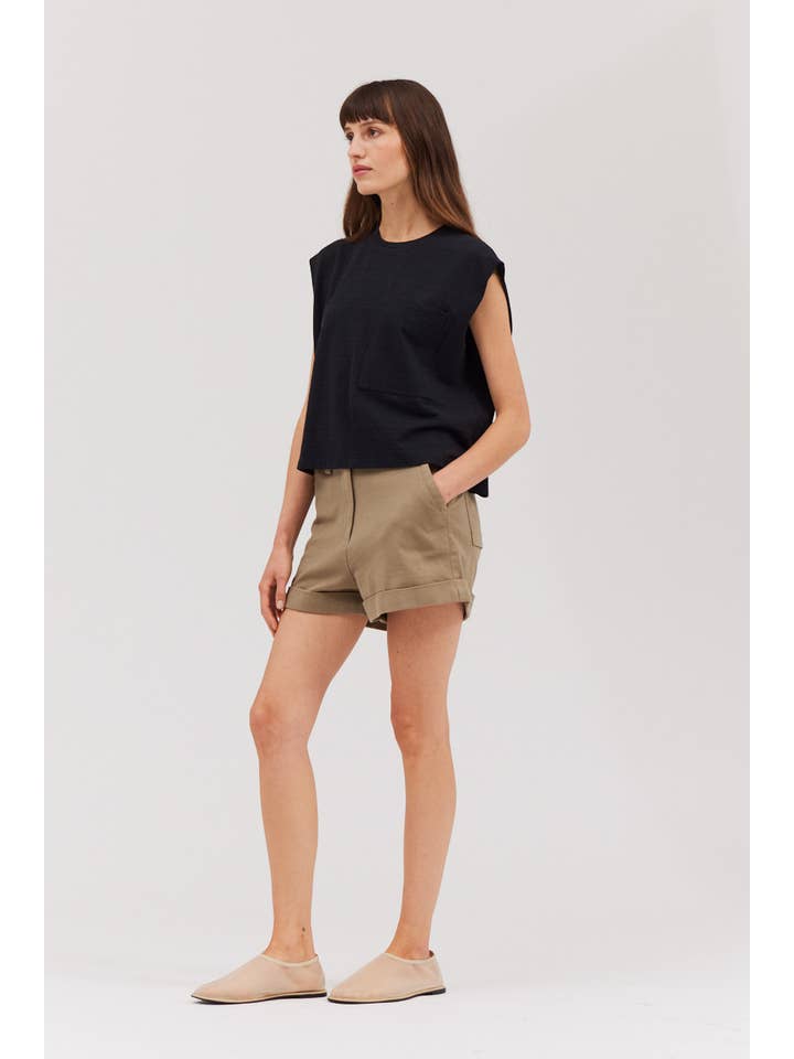 Grade & Gather - Wholesale T-Shirt - Women's - 41942 -Â STRETCH CROP TOP