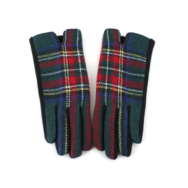 Pretty Persuasions - Wholesale Gloves - Women's - A25003 Tartan Pattern Gloves0