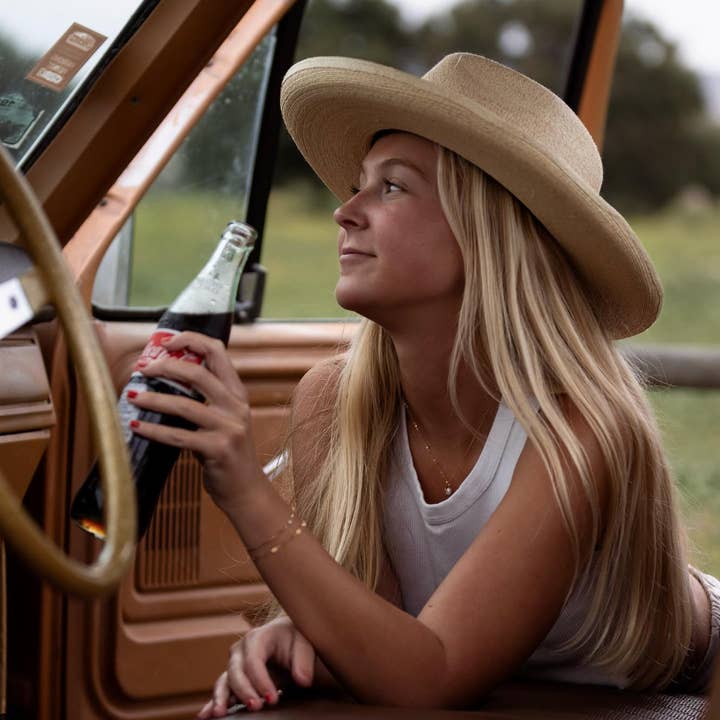 HAUS of TRADE - Wholesale Straw Hat - Women's - The Joshua Pencil Roll Palm Hat7