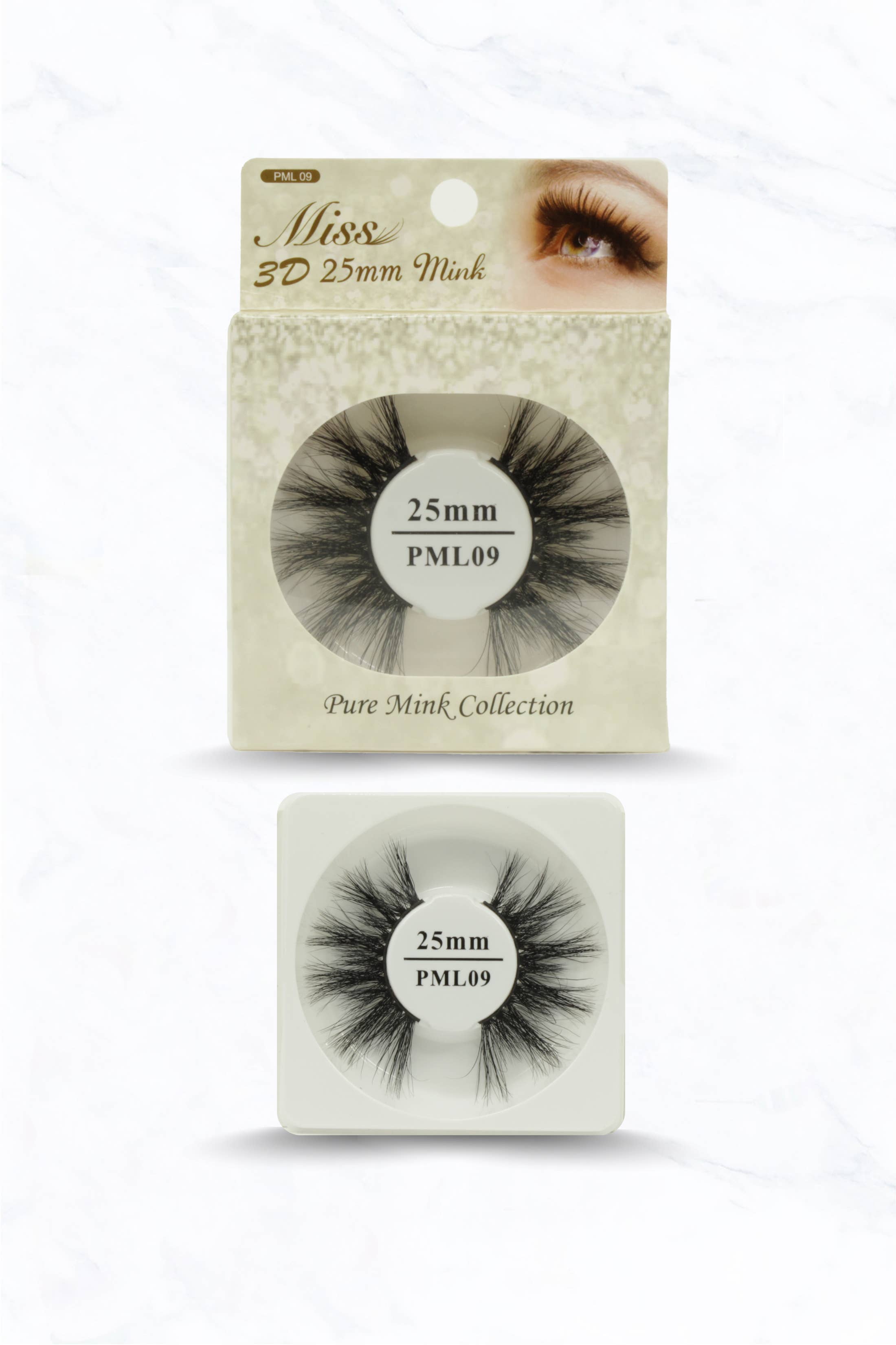 Suzie Q USA – Engroshandel Falske øjenvipper – Miss 3D 25 mm Mink PML 1-128