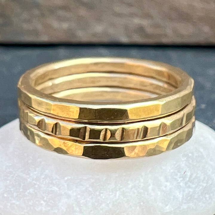 Empileur simple en laiton - Matériau plus épais pour la vente par Midnight Pacific Studio