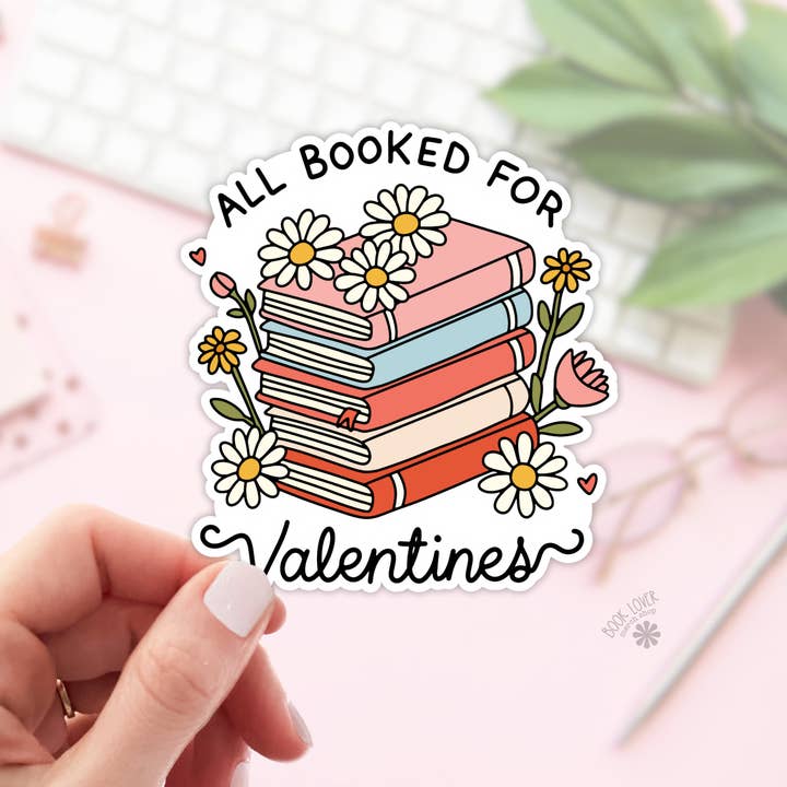 Book Lover Merch Shop - Vendita all'ingrosso Adesivo - Tutto Prenotato per Adesivi di San Valentino / Adesivi da Lettura