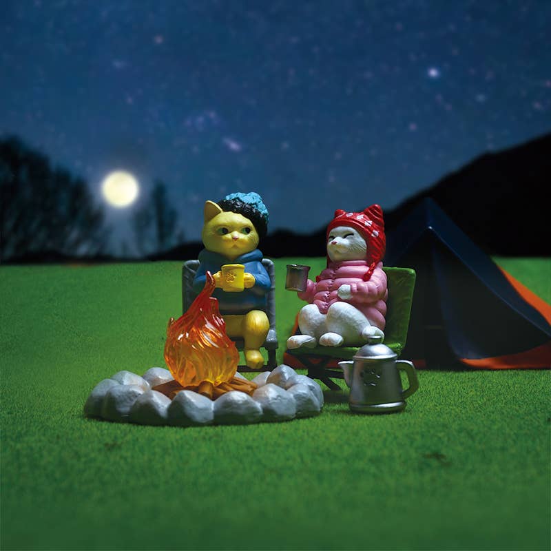 Hakubundo - Wholesale Ornament - 【JAPANESE BLIND BOX】CAT'S HOLIDAY ~CAMPFIRE EDITION~10