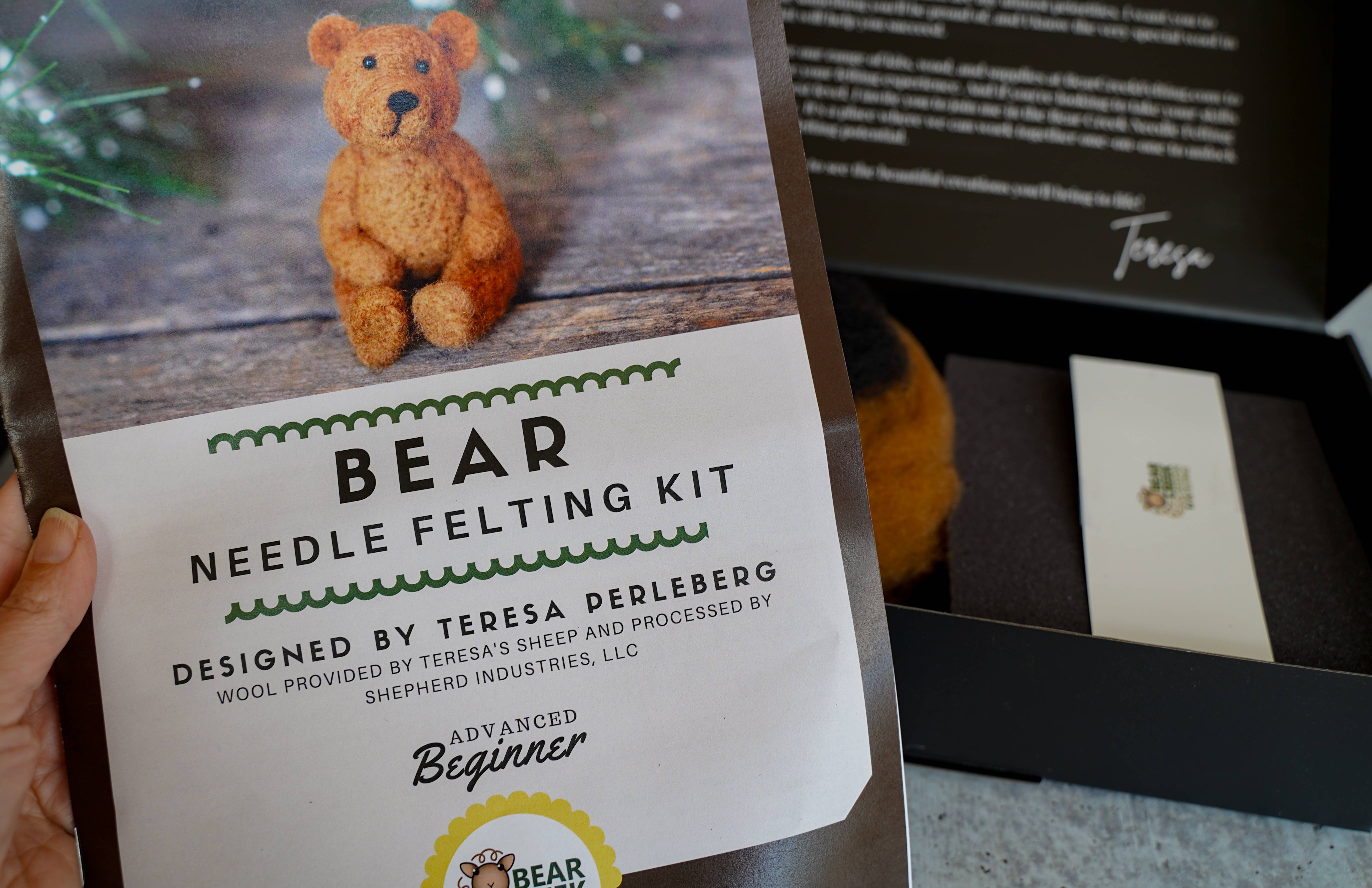 Bear Creek Felting - Wholesale DIY Craft Kit - Bear Needle Felting Kit11