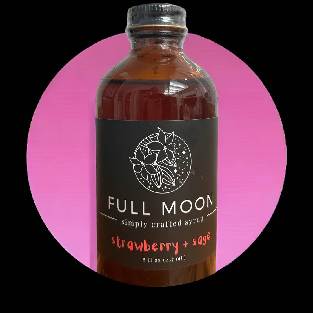 Full Moon - Vendita all'ingrosso Mix/sciroppo per cocktail - Sciroppo Semplice di Salvia e Fragola1
