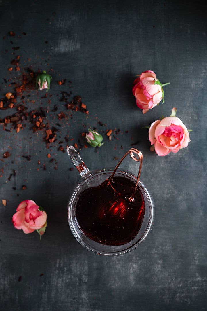 Unicorn Glitter Tea - Venta al por mayor Tés a granel - Té artesanal con purpurina Almond Rose Sunset - Almendra e Hibisco1