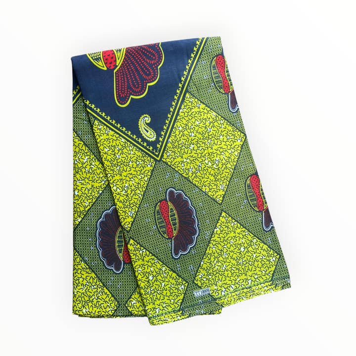 Telas de Estampado Africano - 6 Yardas - Polialgodón para venta al por mayor de City Fabrics