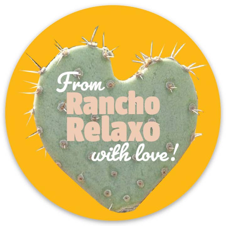 Adesivo Heart Cacti per la vendita all'ingrosso da parte di Rancho Relaxo