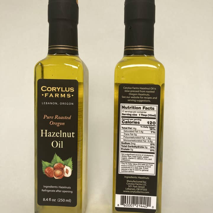 Corylus Farms - Wholesale Cooking oil - Corylus Farms Hazelnut Oil, 250 ml (8.4 oz)0