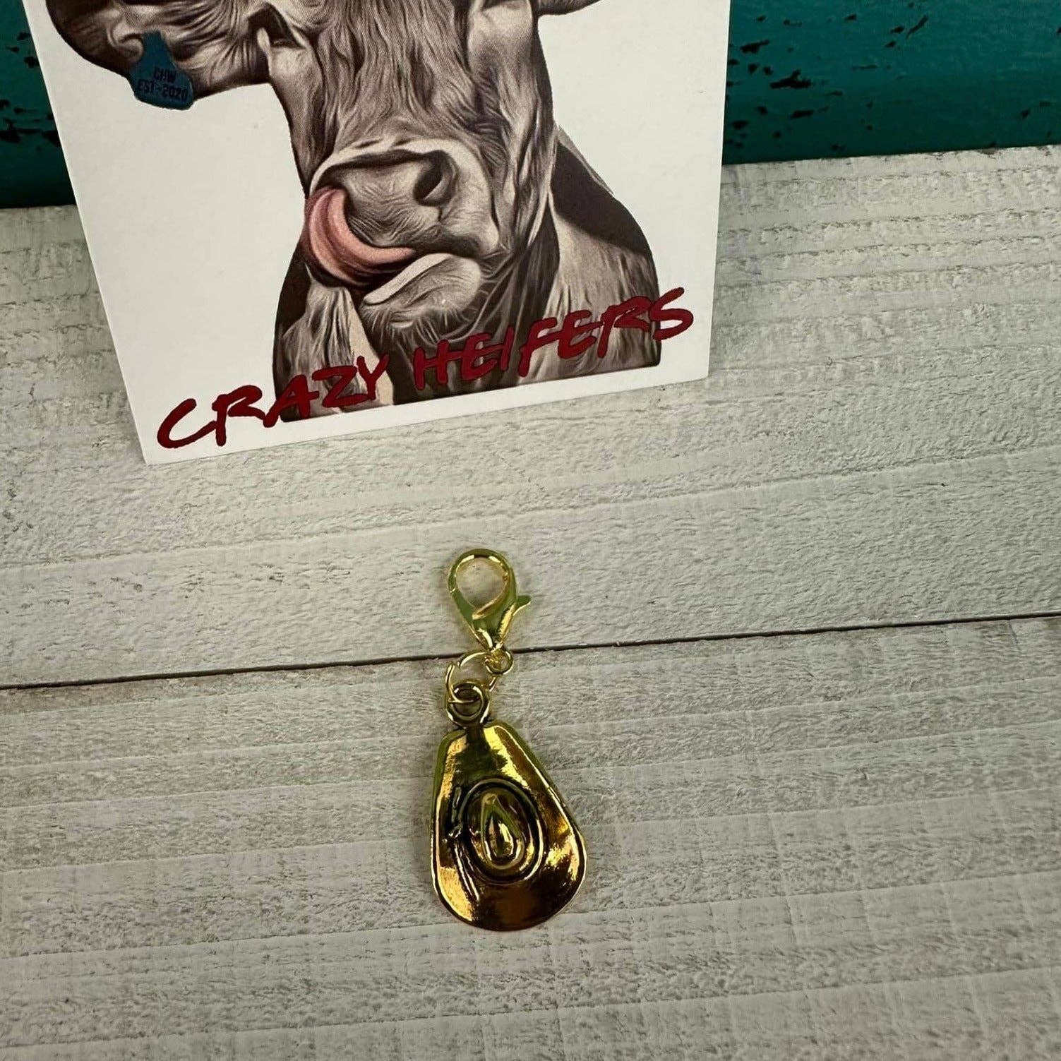 Crazy Heifers Wholesale - Wholesale Individual Charm/Pendant - Clip-on Charms Gold Tone V212